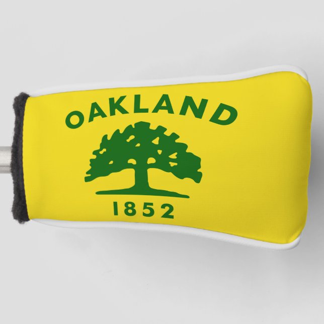 Oakland Flag, California Golf Head Cover Golf Headcover (Vorderseite)
