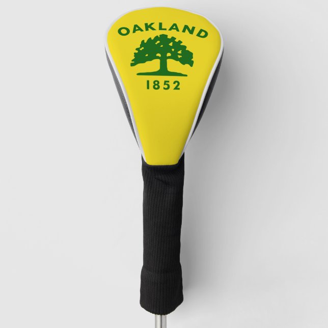 Oakland-Flagge, Kalifornien Golf Headcover (Vorderseite)
