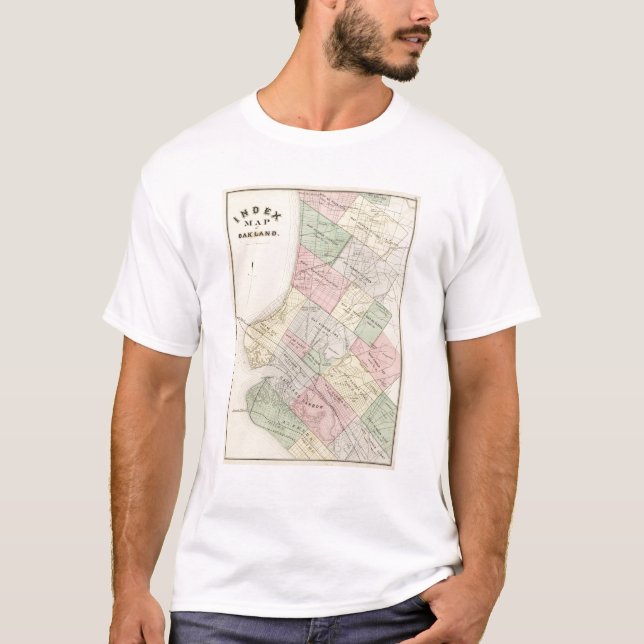 Oakland-Indexkarte T-Shirt (Vorderseite)