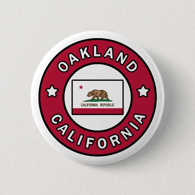 Oakland Kalifornien Button (Vorderseite)