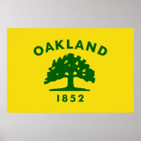 Oakland, Kalifornien, Flagge der Vereinigten Staat