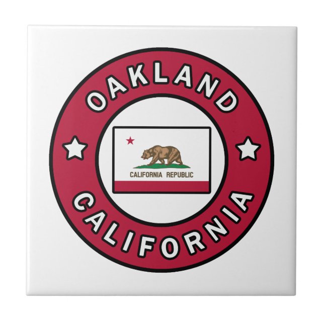 Oakland Kalifornien Fliese (Vorderseite)