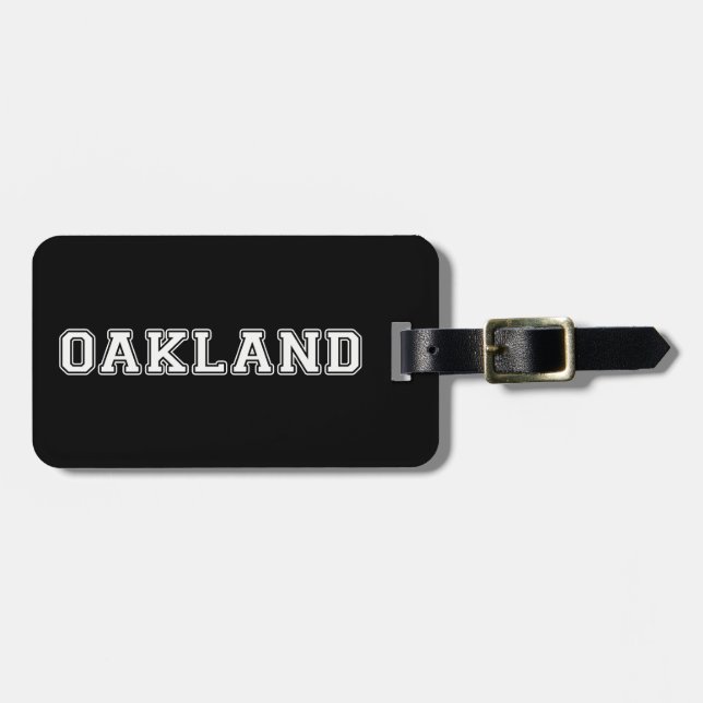 Oakland Kalifornien Gepäckanhänger (Vorderseite horizontal)
