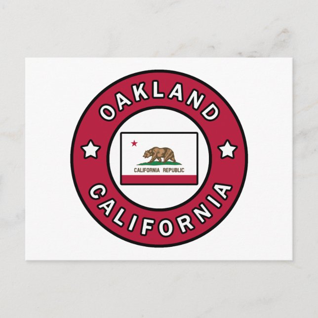 Oakland Kalifornien Postkarte (Vorderseite)