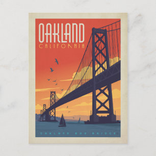 Oakland, Kalifornien Postkarte
