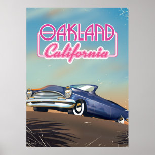 Oakland Kalifornien Reiseplakat Poster