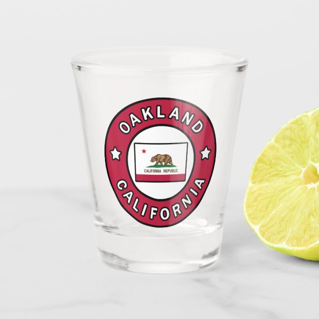 Oakland Kalifornien Schnapsglas (Vorderseite)