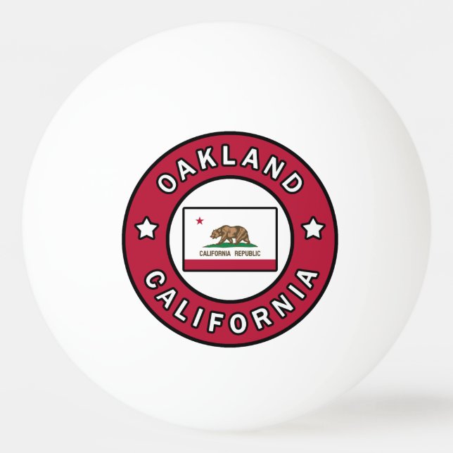 Oakland Kalifornien Tischtennisball (Vorderseite)