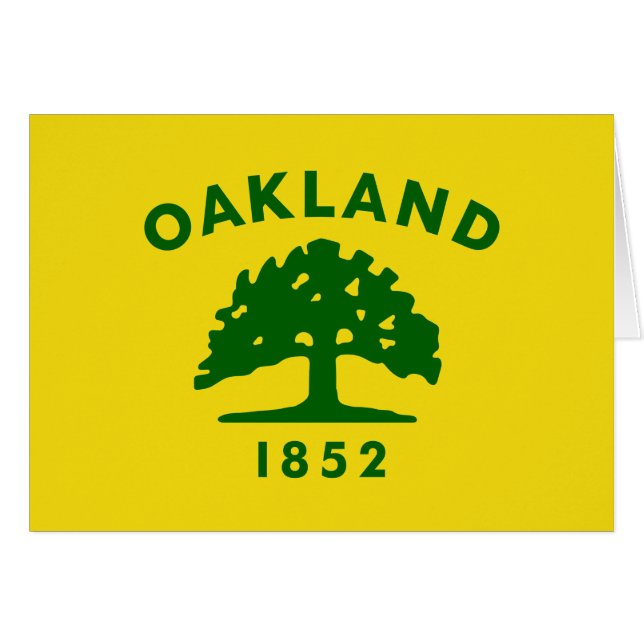 Oakland, kalifornische Flagge (Vorderseite (Horizontal))