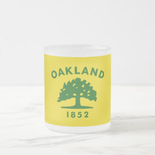 Oakland, kalifornische Flagge Mattglastasse