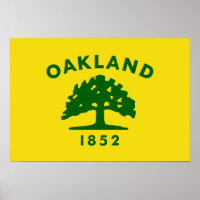Oakland, kalifornische Flagge