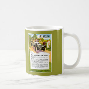 Oakland Motor Car ~ Vintage 1913 Auto-Anzeige Tasse