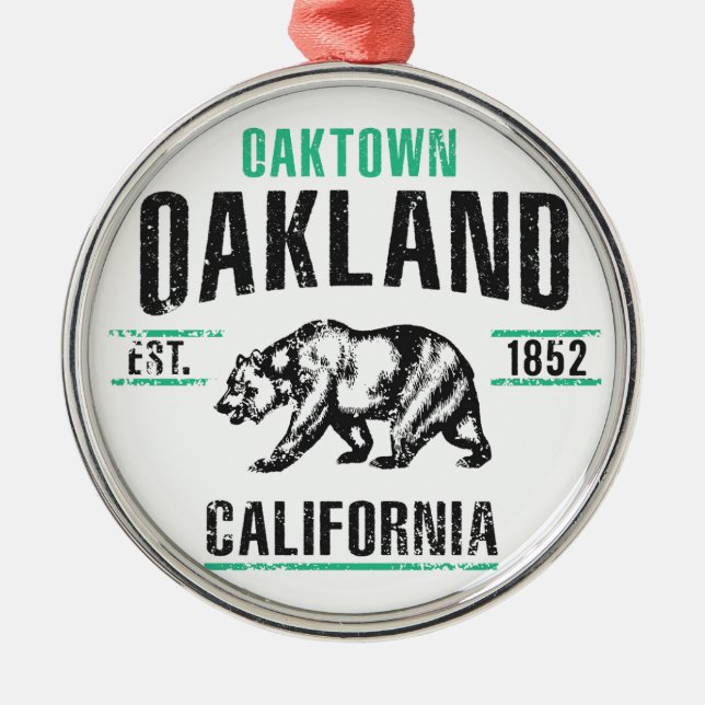 Oakland Ornament Aus Metall (Vorne)