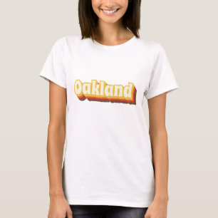 Oakland Retro Vintager Text T-Shirt
