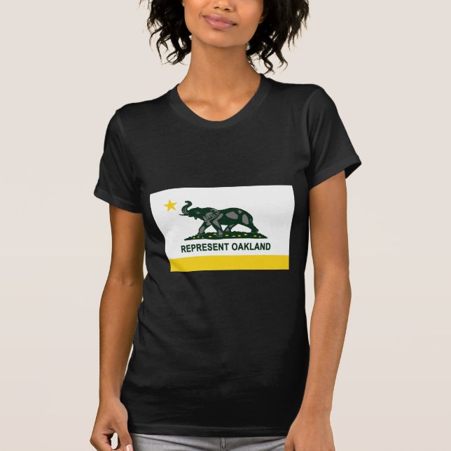 Oakland-Staats-Flagge T-Shirt (Vorderseite)