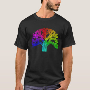 Oakland-Stolz-Regenbogen-Baum T-Shirt