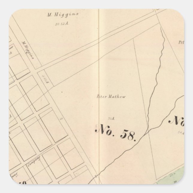 Oakland, Umgebung 14 Quadratischer Aufkleber (Vorderseite)