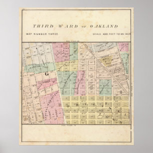 Oakland, Umgebung 3 Poster