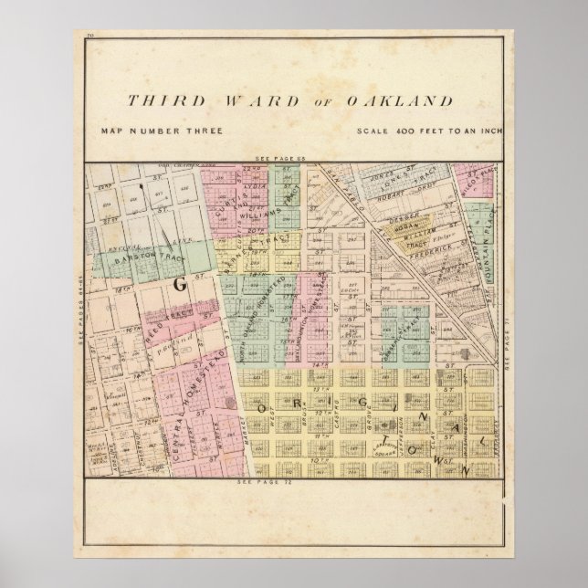 Oakland, Umgebung 3 Poster (Vorne)