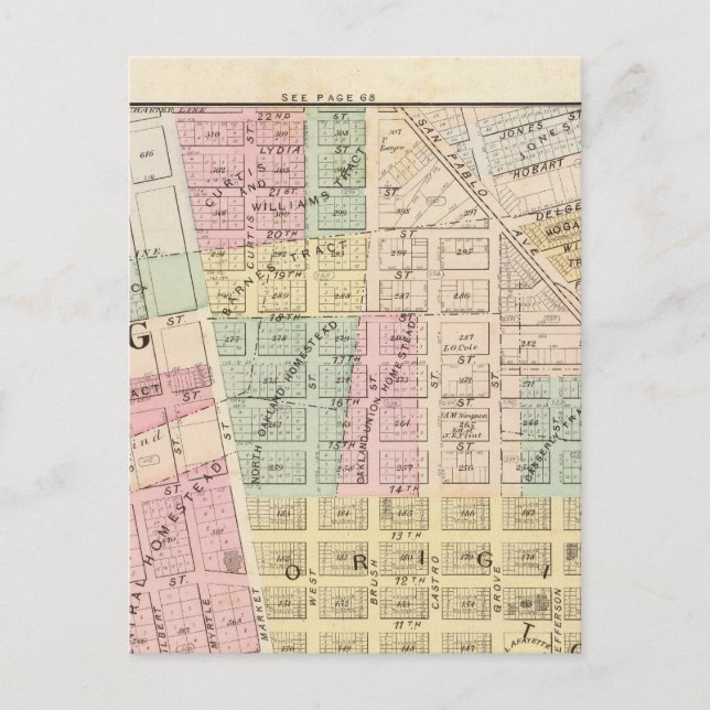 Oakland, Umgebung 3 Postkarte (Vorderseite)