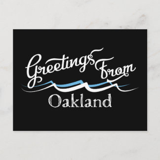 Oakland Water Waves Postkarte