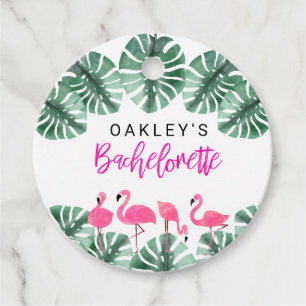 OAKLEY Hot Pink Tropical Flamingo Bachelorette Geschenkanhänger