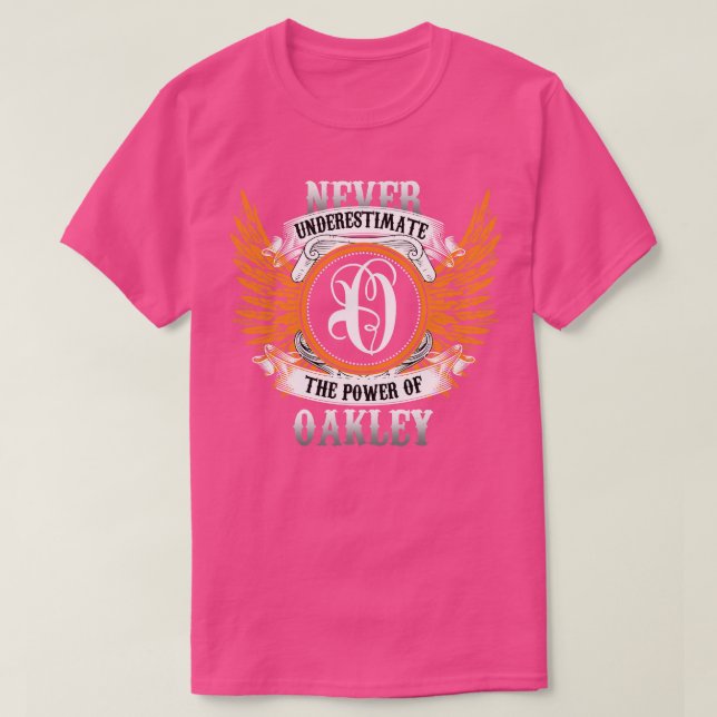 Oakley Name Shirt nie unterschätzen den Power (Design vorne)