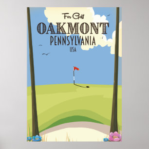 Oakmont Pennsylvania Golf Poster