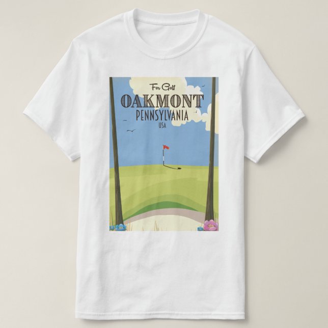 Oakmont Pennsylvania Golf T-Shirt (Design vorne)