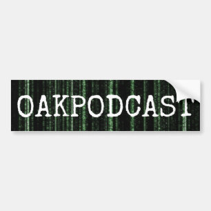Oakpodcast Matrix-Autoaufkleber Autoaufkleber