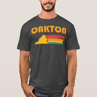 Oakton Virginia Vintag Distressed Souvenir T-Shirt