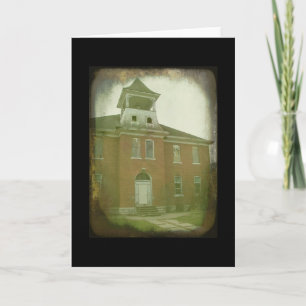 Oakville, Iowa School All Chance Karte