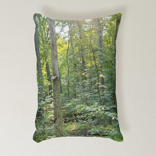 Oakwood Metropark Trail Summer Forest Dekokissen (Von Creator hochgeladen)