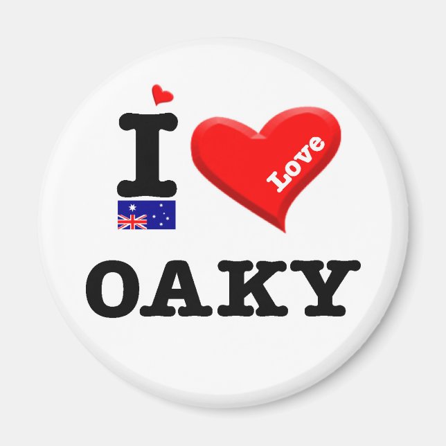 OAKY - I Liebe Magnet (Vorne)