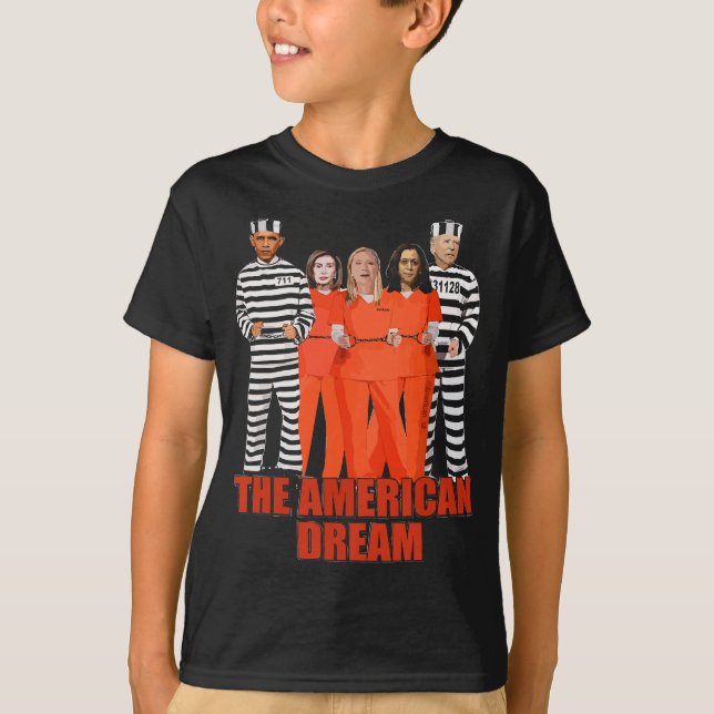 Oama biden kamala pelosi Gefangener der amerikanis T-Shirt (Vorderseite)