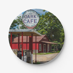 Oark-Gaspumpen Pappteller