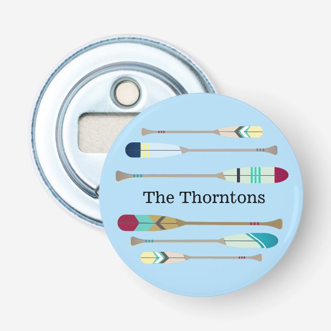 Oars im Vintagen Stil Flaschenöffner (Vorderseite)