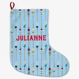 Oars im Vintagen Stil Großer Weihnachtsstrumpf