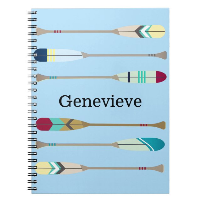 Oars im Vintagen Stil Notizblock (Vorderseite)