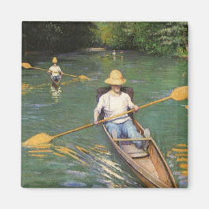 Oarsmen von Gustave Caillebotte, Vintage Kunst Magnet
