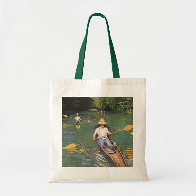 Oarsmen von Gustave Caillebotte, Vintage Kunst Tragetasche (Vorne)