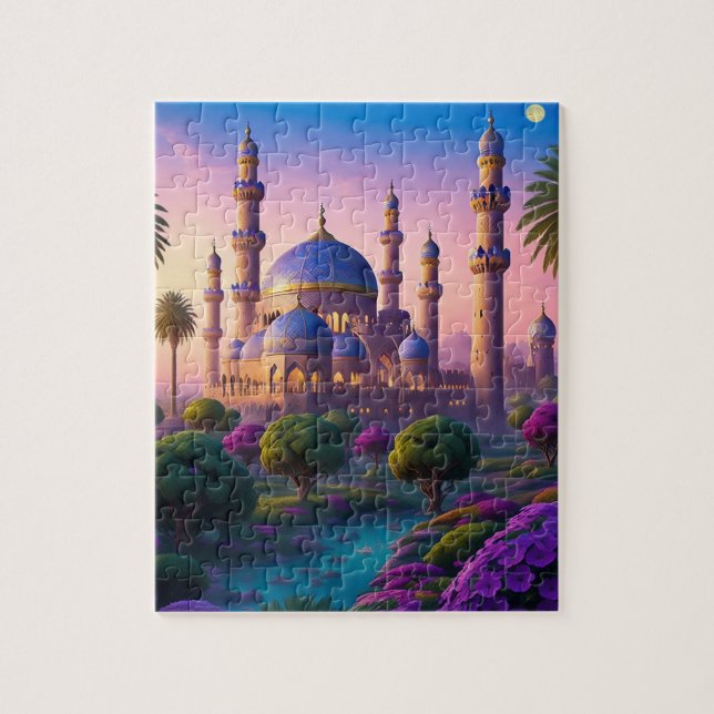 Oase des Minaret Castle Jigsaw Puzzle (Vertikal)