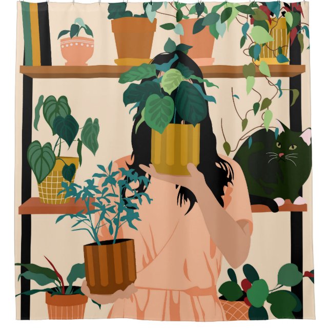 Oase Duschvorhang (Vorderseite)