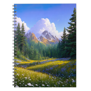 Oase im Kiefernwald Notizblock