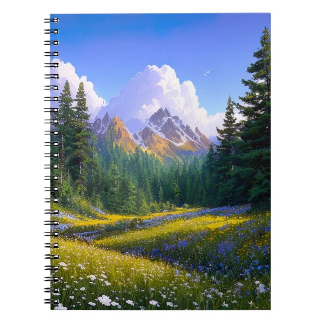 Oase im Kiefernwald Notizblock (Vorderseite)