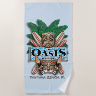 Oase Tiki Bar und Grill-Badetuch Strandtuch