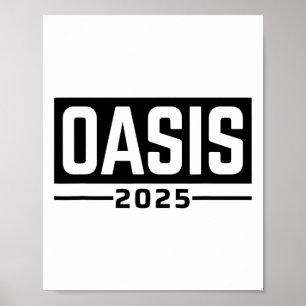 Oasis 2025 Kalifornien Ca Souvenirs  Poster