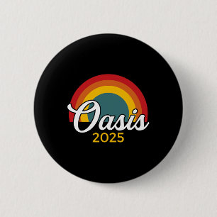 Oasis 2025 Urlaub Kalifornien Ca Vintage Retro So Button