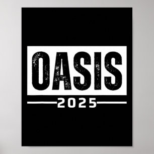 Oasis 2025 Urlaub Kalifornien Ca Vintage Retro So Poster
