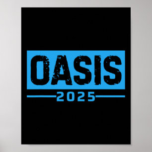 Oasis 2025 Urlaub Kalifornien Ca Vintage Retro So Poster